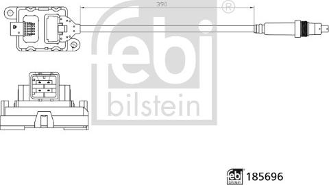 Febi Bilstein 185696 - NOx-датчик, впорскування карбаміду autocars.com.ua