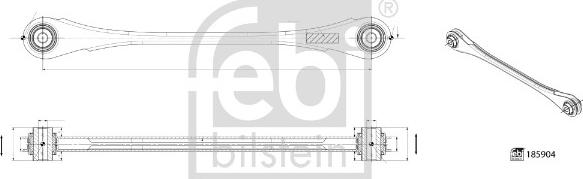 Febi Bilstein 185904 - Важіль незалежної підвіски колеса autocars.com.ua