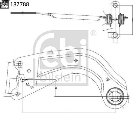 Febi Bilstein 187788 - Рычаг подвески колеса avtokuzovplus.com.ua