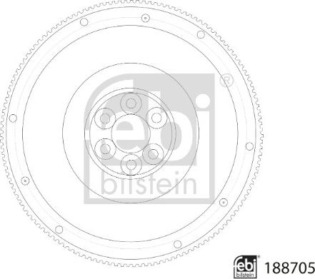 Febi Bilstein 188705 - Маховик autocars.com.ua