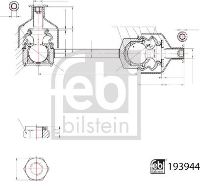 FEBI Bilstein 193944 - Тяга / стійка, стабілізатор autocars.com.ua