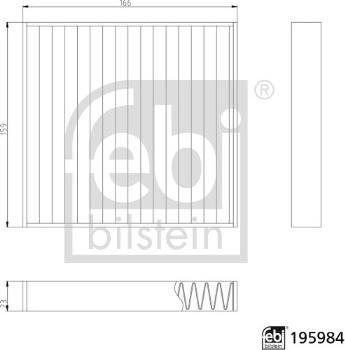 FEBI Bilstein 195984 - Фільтр, повітря у внутрішній простір autocars.com.ua