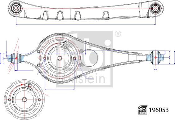 Febi Bilstein 196053 - Важіль незалежної підвіски колеса autocars.com.ua