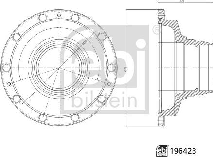 Febi Bilstein 196423 - Маточина колеса autocars.com.ua