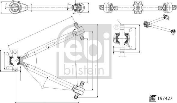 FEBI Bilstein 197427 - Важіль незалежної підвіски колеса autocars.com.ua
