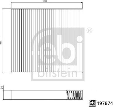 FEBI Bilstein 197874 - Фільтр, повітря у внутрішній простір autocars.com.ua