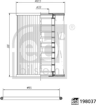 FEBI Bilstein 198037 - Масляний фільтр autocars.com.ua