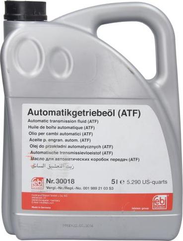 FEBI Bilstein 30018 - Масло автоматичної коробки передач autocars.com.ua