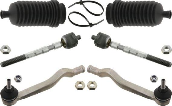 FEBI Bilstein 34332 - Ремкомплект, осьової шарнір поперечна рульова тяга autocars.com.ua