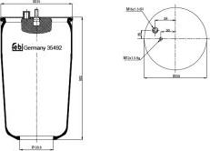 FEBI Bilstein 35492 - Кожух пневматичної ресори autocars.com.ua