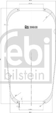 Febi Bilstein 38608 - Кожух пневматичної ресори autocars.com.ua