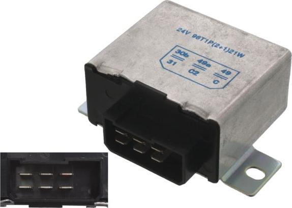 FEBI Bilstein 43748 - Переривник покажчиків повороту autocars.com.ua