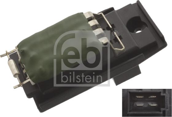 Febi Bilstein 45415 - Опір, реле, вентилятор салону autocars.com.ua