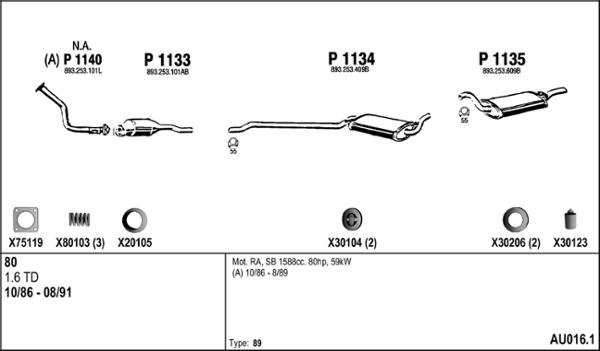 Fenno AU016.1 - Система випуску ОГ autocars.com.ua