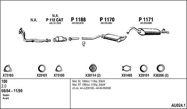 Fenno AU024.1 - Система випуску ОГ autocars.com.ua