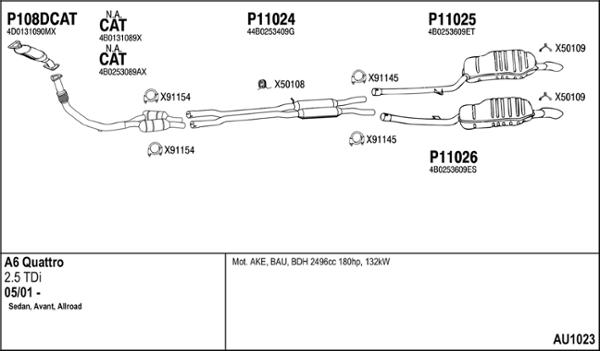Fenno AU1023 - Система випуску ОГ autocars.com.ua