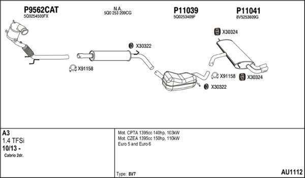 Fenno AU1112 - Система випуску ОГ autocars.com.ua