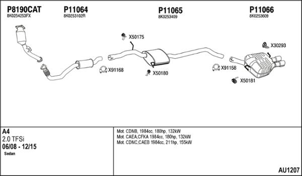 Fenno AU1207 - Система випуску ОГ autocars.com.ua