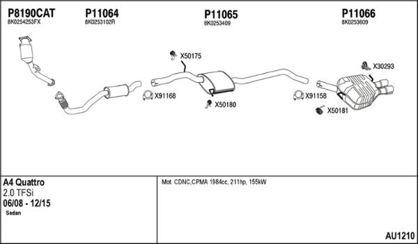Fenno AU1210 - Система випуску ОГ autocars.com.ua