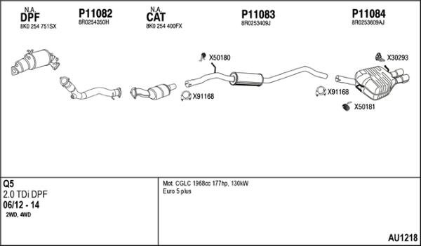 Fenno AU1218 - Система випуску ОГ autocars.com.ua