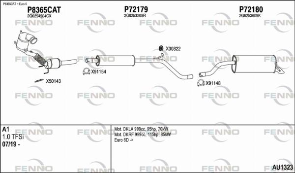 Fenno AU1323 - Система випуску ОГ autocars.com.ua