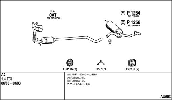 Fenno AU503 - Система випуску ОГ autocars.com.ua