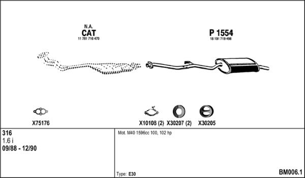 Fenno BM006.1 - Система випуску ОГ autocars.com.ua