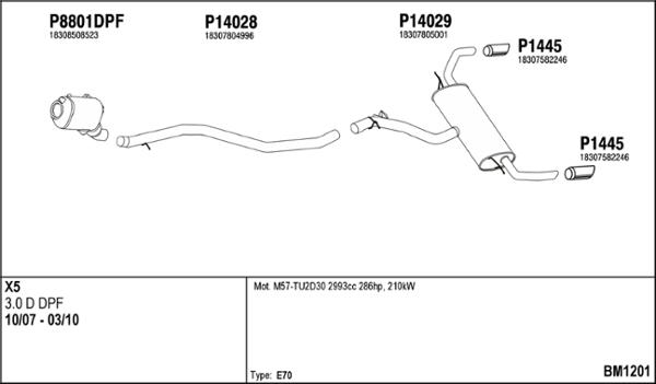 Fenno BM1201 - Система випуску ОГ autocars.com.ua