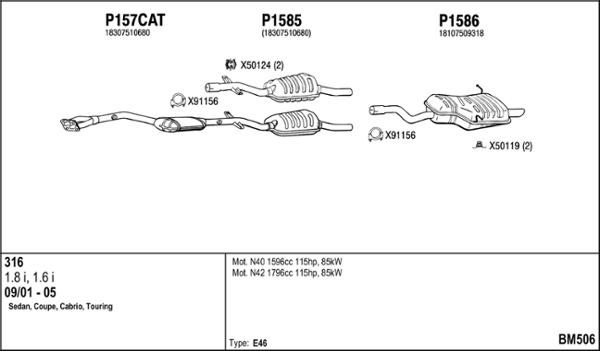 Fenno BM506 - Система випуску ОГ autocars.com.ua
