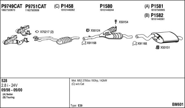 Fenno BM601 - Система випуску ОГ autocars.com.ua