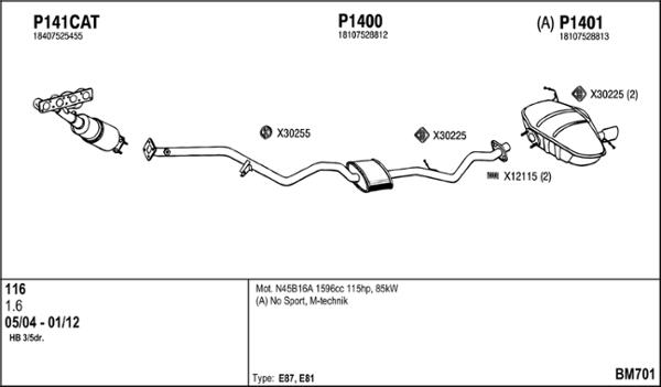 Fenno BM701 - Система випуску ОГ autocars.com.ua