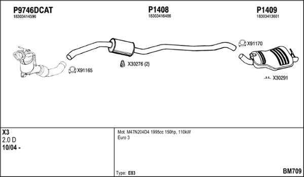 Fenno BM709 - Система випуску ОГ autocars.com.ua