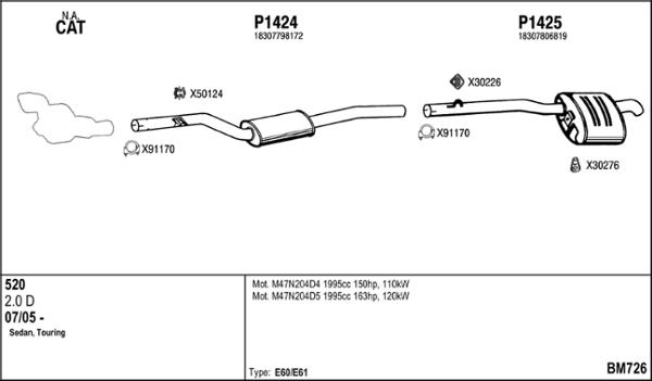 Fenno BM726 - Система випуску ОГ autocars.com.ua