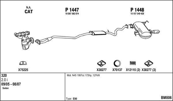 Fenno BM806 - Система випуску ОГ autocars.com.ua