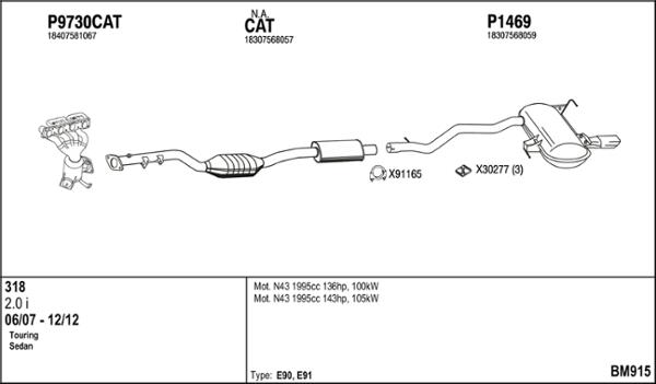 Fenno BM915 - Система випуску ОГ autocars.com.ua