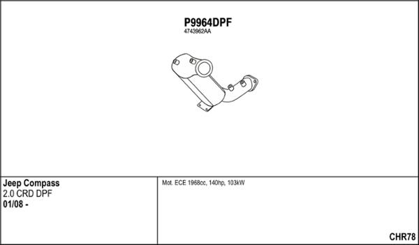 Fenno CHR78 - Система випуску ОГ autocars.com.ua
