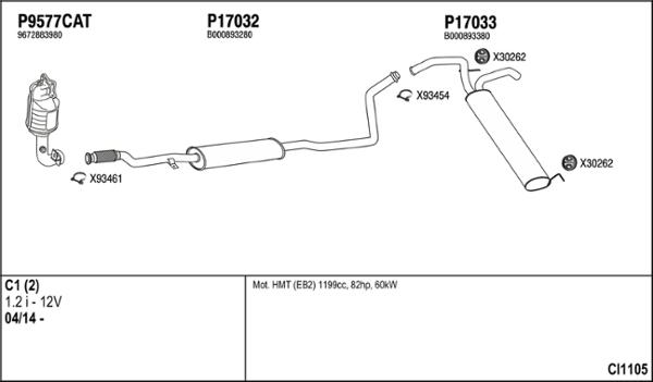 Fenno CI1105 - Система випуску ОГ autocars.com.ua