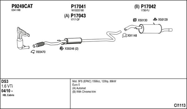 Fenno CI1113 - Система випуску ОГ autocars.com.ua