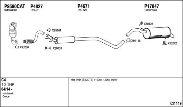 Fenno CI1119 - Система випуску ОГ autocars.com.ua