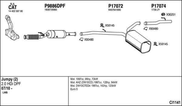 Fenno CI1141 - Система випуску ОГ autocars.com.ua