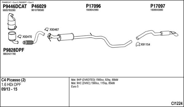 Fenno CI1224 - Система випуску ОГ autocars.com.ua