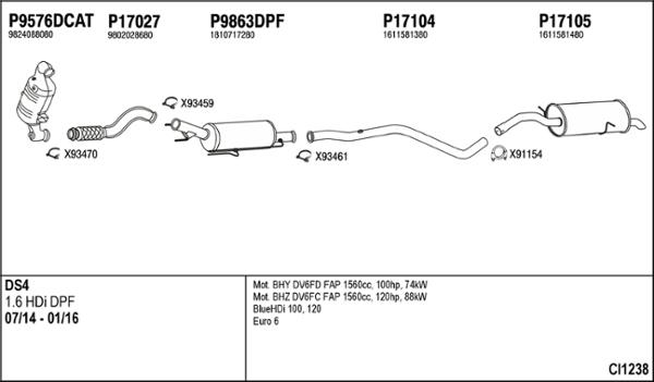 Fenno CI1238 - Система випуску ОГ autocars.com.ua