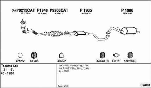 Fenno DW808 - Система випуску ОГ autocars.com.ua