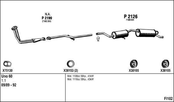 Fenno FI102 - Система випуску ОГ autocars.com.ua