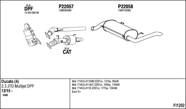 Fenno FI1202 - Система випуску ОГ autocars.com.ua