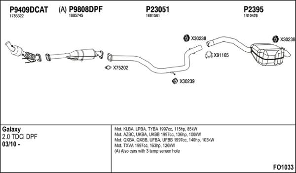 Fenno FO1033 - Система випуску ОГ autocars.com.ua