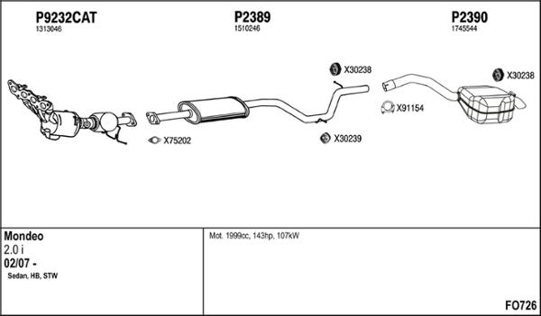 Fenno FO726 - Система выпуска ОГ avtokuzovplus.com.ua