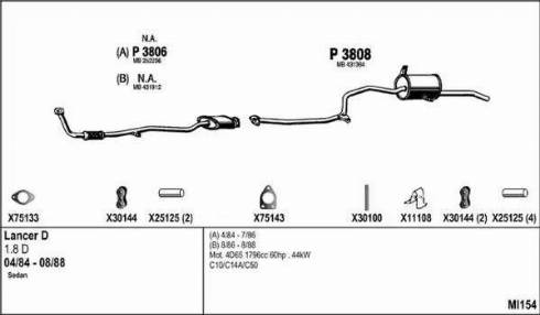 Fenno MI154 - Система випуску ОГ autocars.com.ua