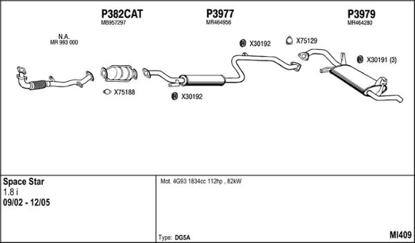 Fenno MI409 - Система випуску ОГ autocars.com.ua