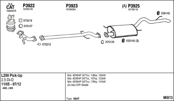 Fenno MI813 - Система випуску ОГ autocars.com.ua
